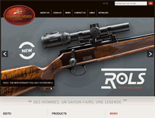 Tablet Screenshot of chapuis-armes.com